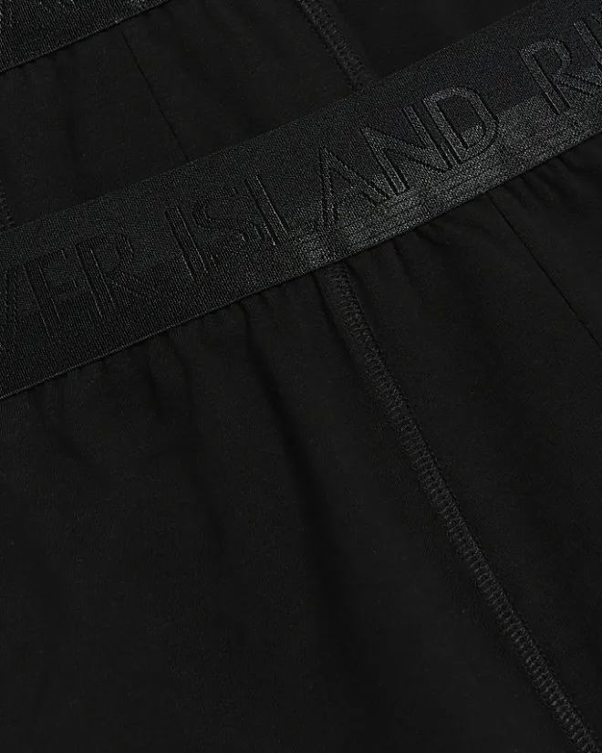 River Island 4PK cotton stretch trunks Black Fashion
