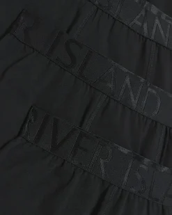 River Island 4PK cotton stretch Trunks Black Sale