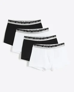 River Island 4PK elasticated trunks Black Best