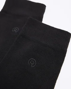 River Island 5PK embroidered ankle socks Black Discount