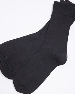 River Island 5PK plain ankle socks Black Hot