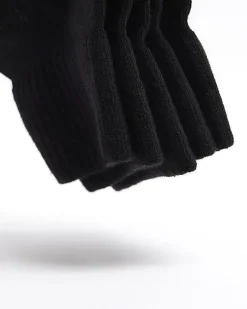 River Island 5PK rib ankle socks Black Sale