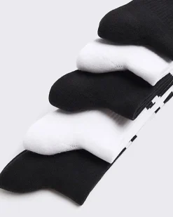 River Island 5PK stripe tube socks Black Clearance