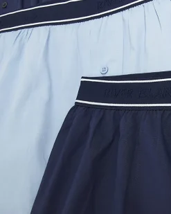 River Island 3PK boxer shorts Blue Clearance