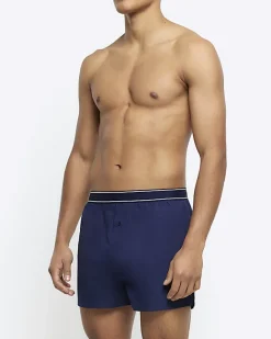 River Island 3PK boxer shorts Blue Clearance