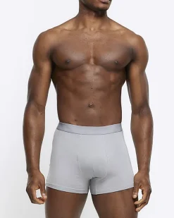 River Island 3PK and Black Modal trunks Grey Online
