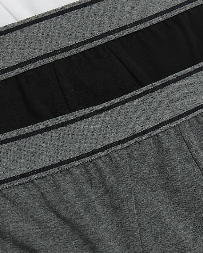 River Island 4PK cotton stretch briefs Grey Outlet