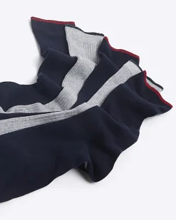 River Island 5PK ribbed ankle socks Grey Outlet