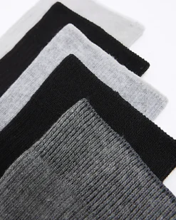 River Island 5PK ribbed ankle socks Grey Online