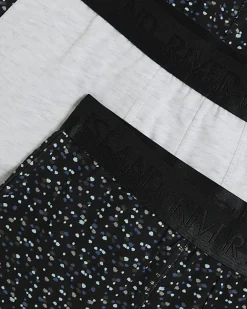River Island 4PK spot cotton stretch trunks Grey Hot