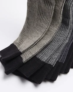 River Island 5PK textured smart socks Grey Hot