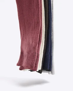 River Island 5PK ribbed ankle socks Pink Hot
