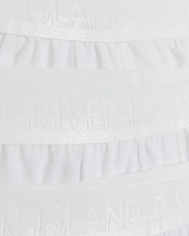 River Island 4PK cotton stretch trunks White Outlet