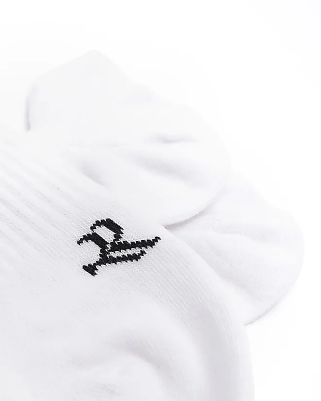 River Island 5PK rib trainer socks White Clearance