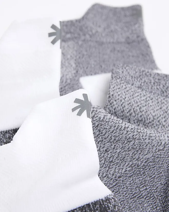 River Island 2PK sport trainer socks White Hot
