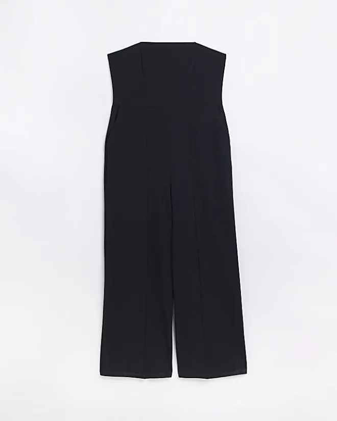 River Island Plus bandeau jumpsuit Black Hot