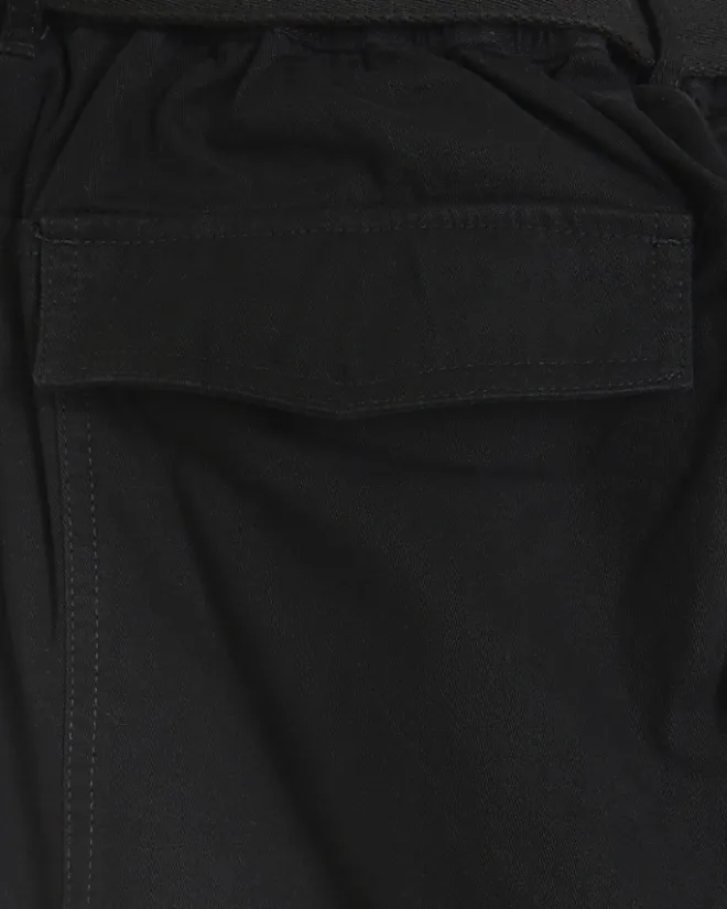 River Island Plus belted utility cargo trousers Black Online