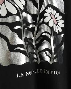 River Island Plus graphic foil t-shirt Black New