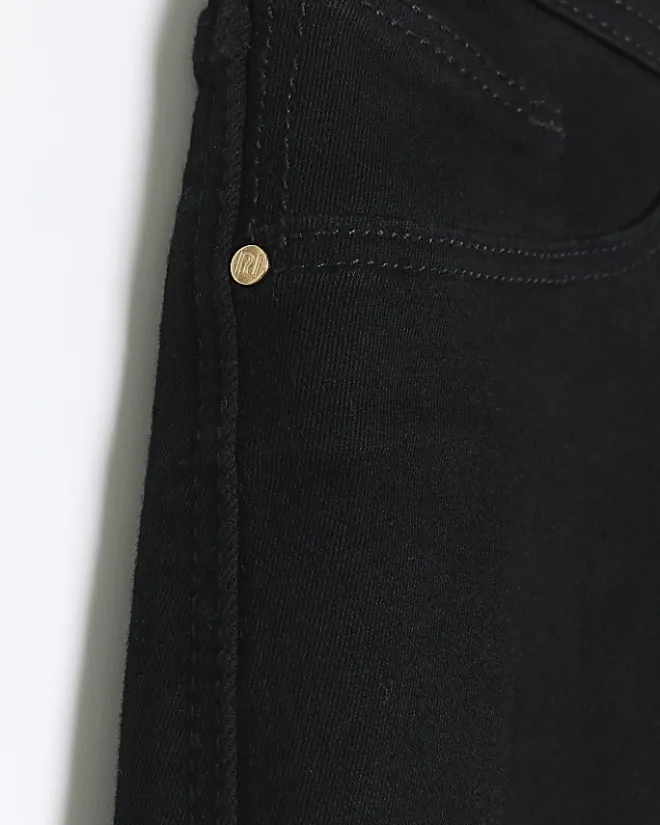 River Island Plus high waist skinny jeans Black Hot