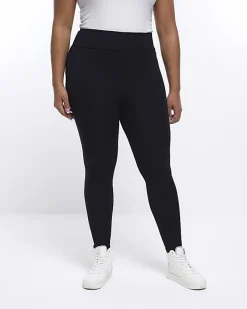 River Island Plus high waisted leggings Black Sale