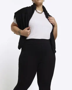 River Island Plus high waisted leggings Black Fashion