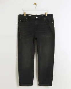 River Island Plus high waisted mom jeans Black Outlet