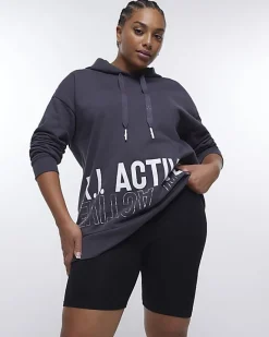 River Island Plus RI Active cycling shorts Black Fashion