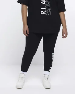 River Island Plus RI Active leggings Black Hot