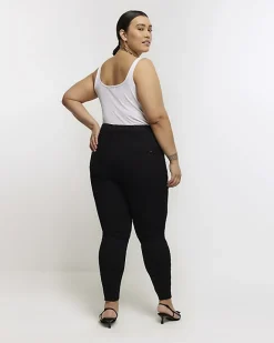 River Island Plus skinny fit bum sculpt jeans Black Discount