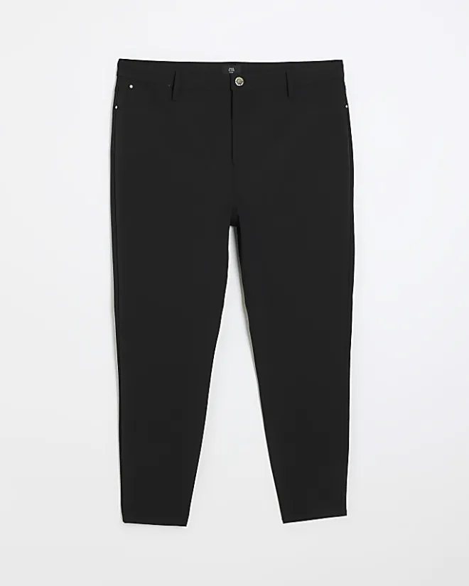 River Island Plus skinny trousers Black Clearance