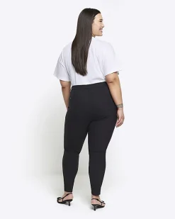 River Island Plus skinny trousers Black Clearance