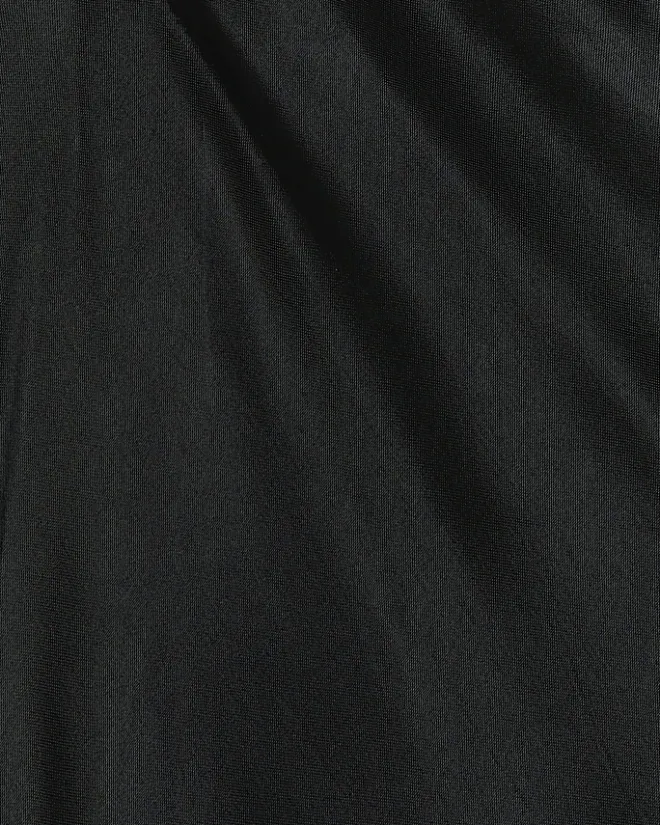 River Island Plus tie waist midi skirt Black Discount