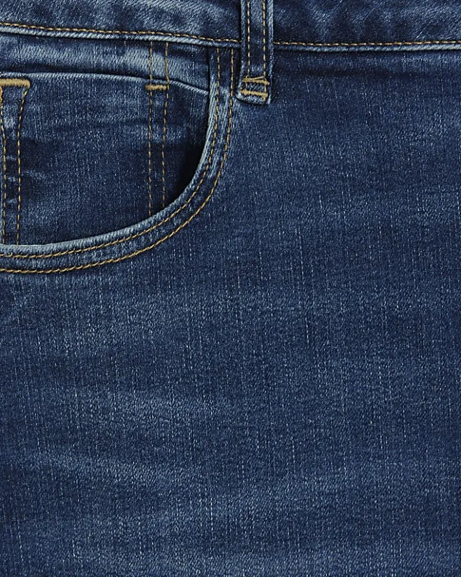 River Island Plus bum sculpt skinny jeans Blue Hot