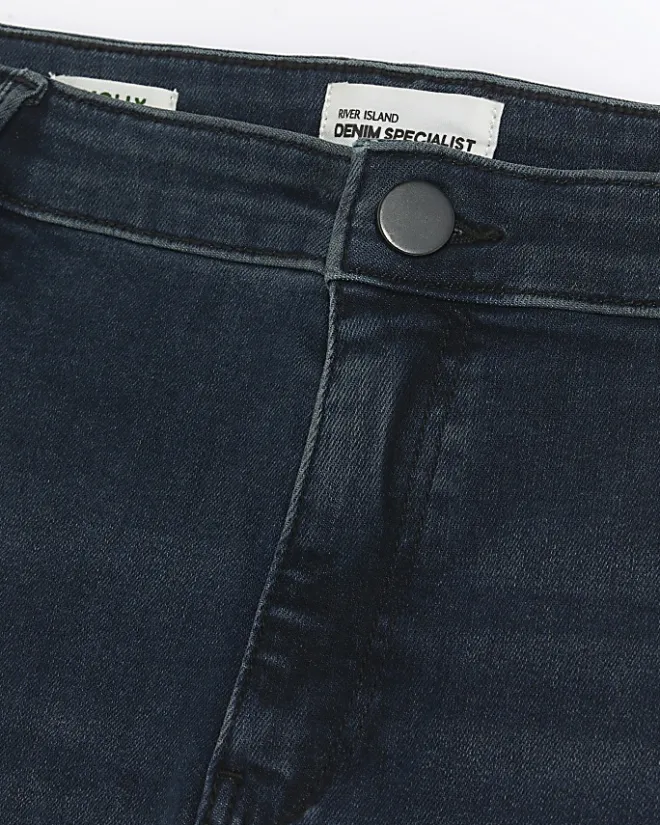 River Island Plus mid rise skinny jeans Blue Sale