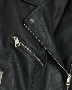 River Island Plus Faux Leather Biker Jacket Black Fashion