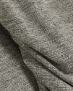 River Island Plus ruched side long sleeve top Grey Outlet
