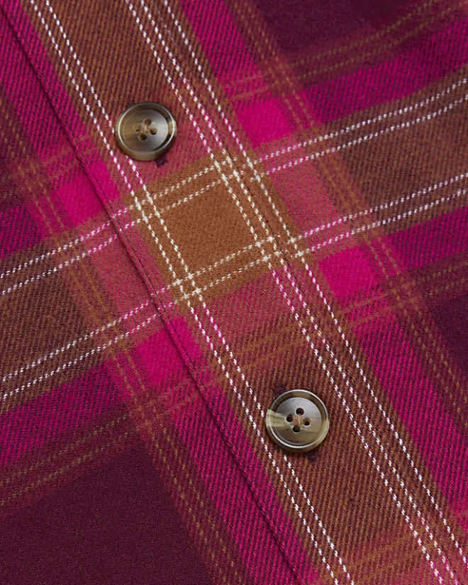 River Island Plus check oversized shirt Pink Discount