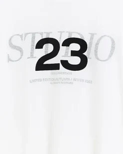 River Island Plus graphic t-shirt White Sale
