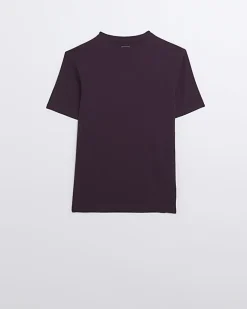 River Island muscle fit t-shirt Purple Online