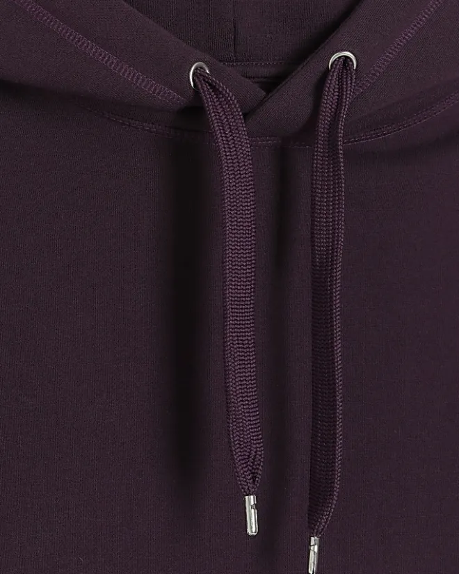 River Island regular fit plain hoodie Purple Sale