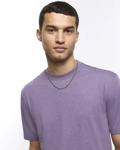 River Island regular fit t-shirt Purple Fashion