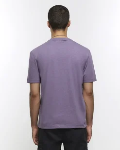 River Island regular fit t-shirt Purple Fashion