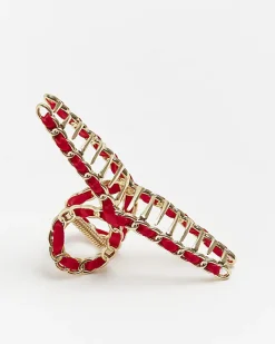 River Island chain hair claw Red Fashion