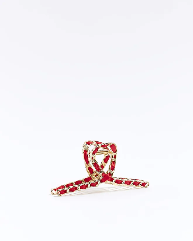 River Island chain hair claw Red Fashion