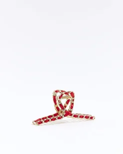 River Island chain hair claw Red Fashion