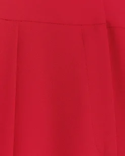 River Island pleated wide leg trousers Red Online