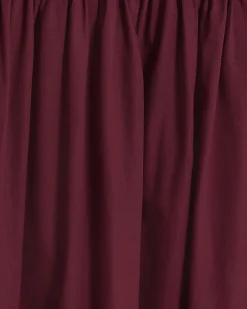 River Island rib long sleeve smock midi dress Red Discount