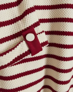 River Island stripe long sleeve sweatshirt Red Hot
