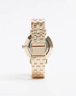 River Island Rose Gold Watch Yellow Sale