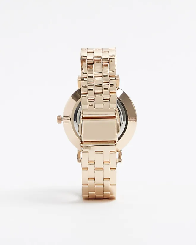 River Island Rose Gold Watch Yellow Sale